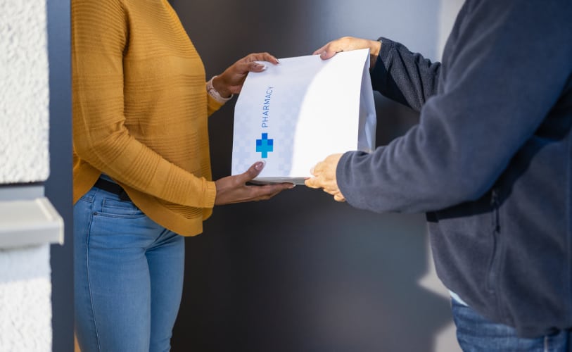 Prescription delivery illustration